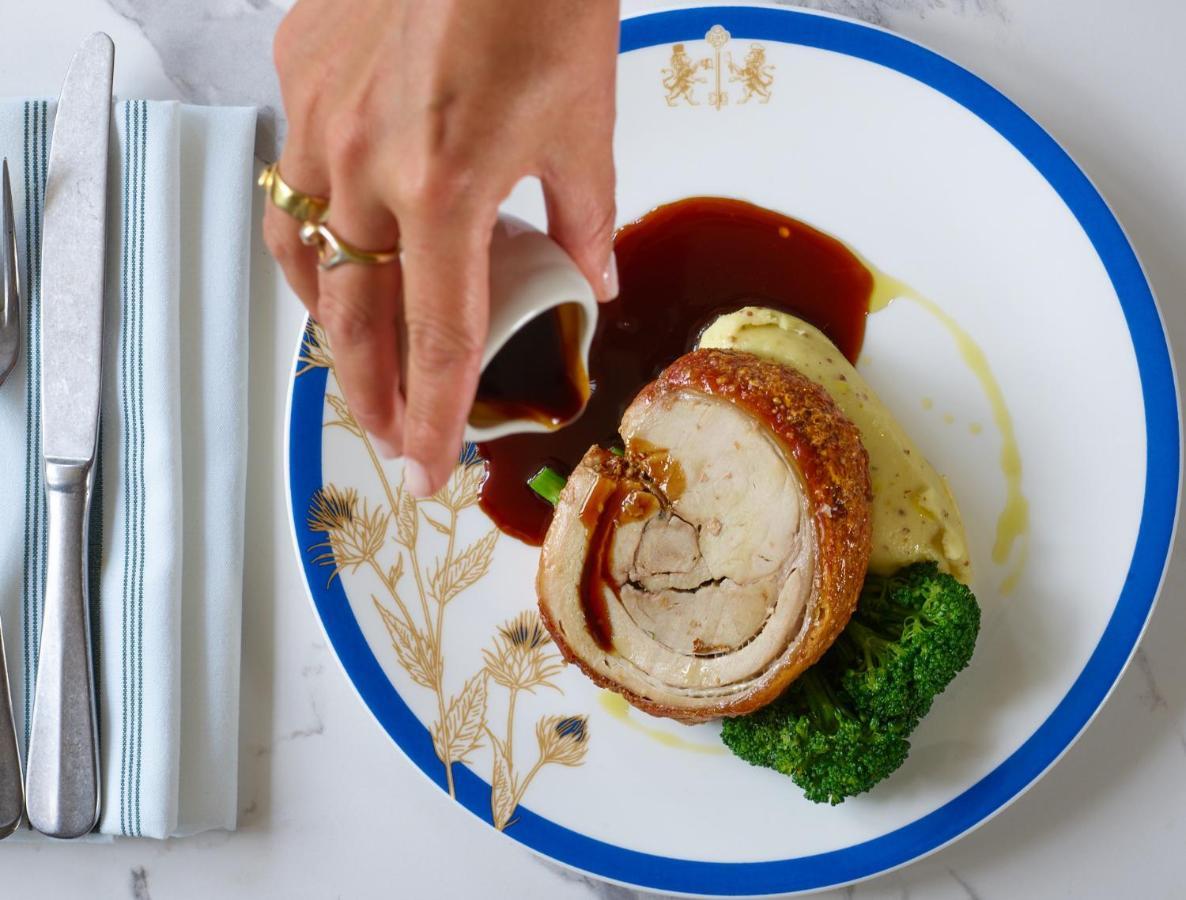 Hotel The Mitre, Hampton Court Kingston upon Thames  Exterior foto A pork tenderloin being served
